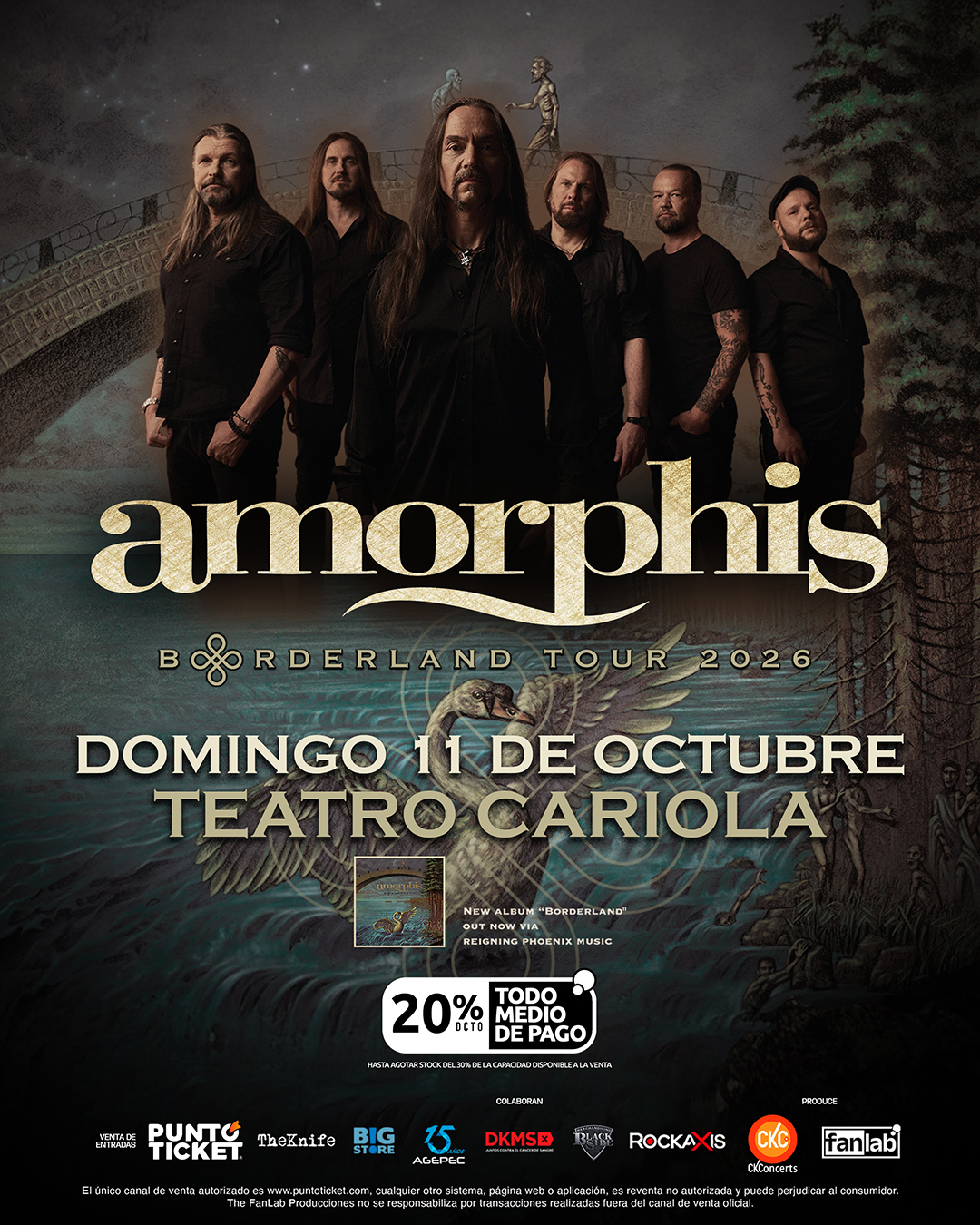 Amorphis regresa a Chile presentando su más reciente álbum 
